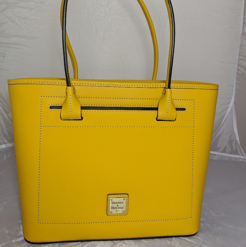 Dooney & Bourke Slip Tote Purse - Mustard